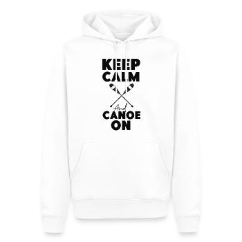 Canoe Canoeing Keep Calm And Canoe - Männer Premium Bio Hoodie - Weiß - Vorne - Nico (187cm)