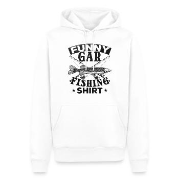 Funny Gar Fishing Shirt Hornhecht Angeln Hornhecht - Männer Premium Bio Hoodie - Weiß - Vorne - Nico (187cm)