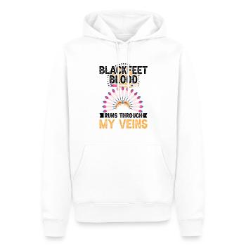 Blackfeet Blood Indianerstamm Der Amerikanischen - Männer Premium Bio Hoodie - Weiß - Vorne - Nico (187cm)