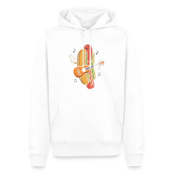 Musculation Hot Dog Fitness Workout Gym - Sweat à capuche Premium bio Homme - blanc - Devant - Nico (187cm)