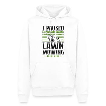 Lawn Mower Mowing Dad Father - Männer Premium Bio Hoodie - Weiß - Vorne - Nico (187cm)