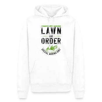 Lawn Mower Mowing Dad Father - Männer Premium Bio Hoodie - Weiß - Vorne - Nico (187cm)