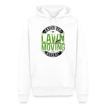 Lawn Mower Mowing Dad Father - Männer Premium Bio Hoodie - Weiß - Vorne - Nico (187cm)
