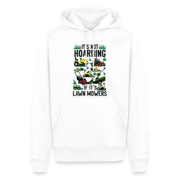 Lawn Mower Mowing Dad Father - Männer Premium Bio Hoodie - Weiß - Vorne - Nico (187cm)
