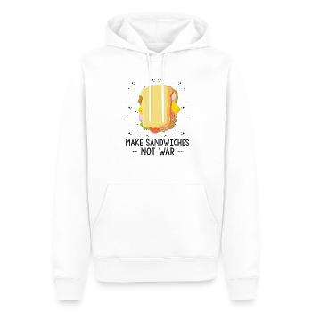 Sandwich Macher Grillen Papa BBQ Sandwich - Männer Premium Bio Hoodie - Weiß - Vorne - Nico (187cm)