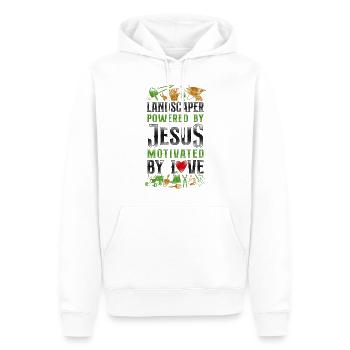 Landscaper Landscaping Landscape - Men’s Premium Organic Hoodie - white - Front - Nico (187cm)