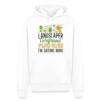 Landscaper Landscaping Landscape - Men’s Premium Organic Hoodie - white - Front - Nico (187cm)