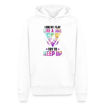 Handball Filles Handball Joueur Sport Game - Sweat à capuche Premium bio Homme - blanc - Devant - Nico (187cm)