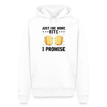 Nourriture Amour Sandwich Fromage Cadeau Ketchup - Sweat à capuche Premium bio Homme - blanc - Devant - Nico (187cm)