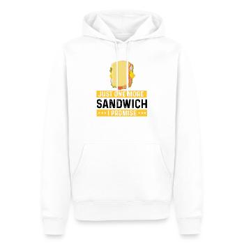 Sandwich Lover Cheese Fast Food Food Food - Men’s Premium Organic Hoodie - white - Front - Nico (187cm)