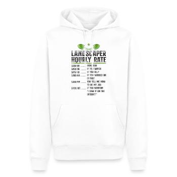 Landscaper Landscaping Landscape - Men’s Premium Organic Hoodie - white - Front - Nico (187cm)