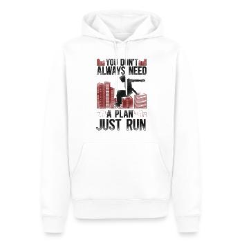 Parkour Free Running Traceur - Men’s Premium Organic Hoodie - white - Front - Nico (187cm)