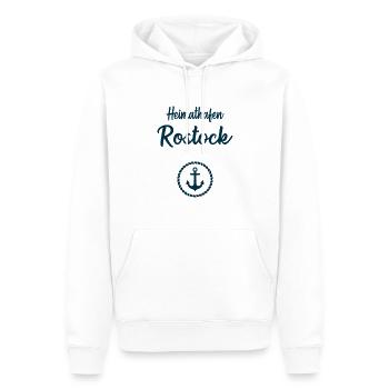 Heimathafen Rostock Ostsee Küste Meer Segeln - Männer Premium Bio Hoodie - Weiß - Vorne - Nico (187cm)