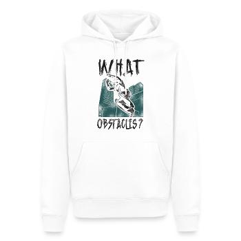 Parkour Free Running Traceur - Männer Premium Bio Hoodie - Weiß - Vorne - Nico (187cm)