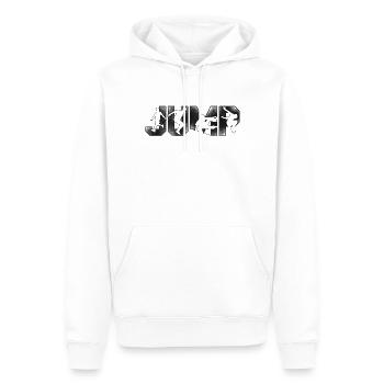 Parkour Free Running Traceur - Sweat à capuche Premium bio Homme - blanc - Devant - Nico (187cm)