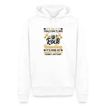 Geology Rockhounder I like Rock Hounding - Men’s Premium Organic Hoodie - white - Front - Nico (187cm)