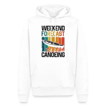 Canoe Canoeing Vintage Retro - Männer Premium Bio Hoodie - Weiß - Vorne - Nico (187cm)
