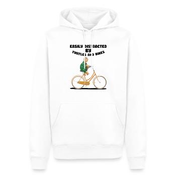 Schildkröten Und Fahrräder Fahrrad Meeresbiologe - Männer Premium Bio Hoodie - Weiß - Vorne - Nico (187cm)
