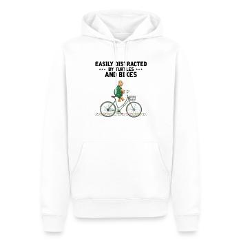 Schildkröten Und Fahrräder Fahrrad Meeresbiologe - Männer Premium Bio Hoodie - Weiß - Vorne - Nico (187cm)