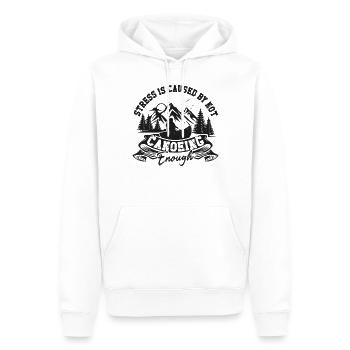 Canoe Canoeing Vintage Stress Is - Männer Premium Bio Hoodie - Weiß - Vorne - Nico (187cm)