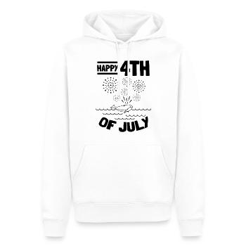 Patriotic American 4th Of July Whale Happy 4th Of - Männer Premium Bio Hoodie - Weiß - Vorne - Nico (187cm)