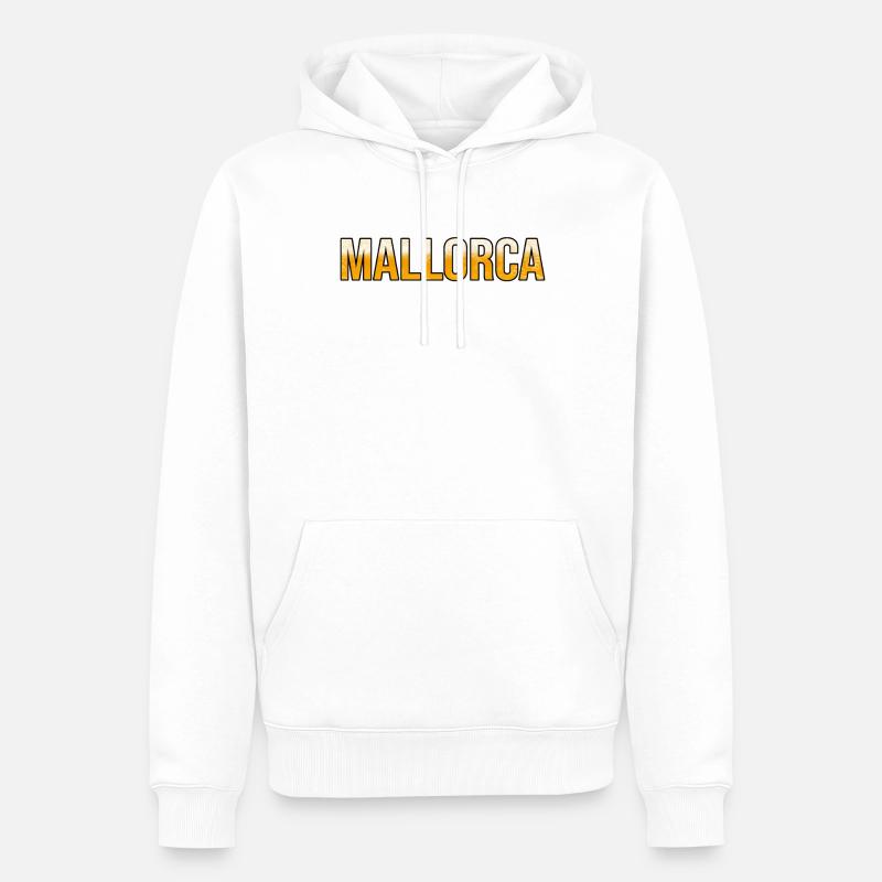 Mallorca Bier - Männer Premium Bio Hoodie - Weiß