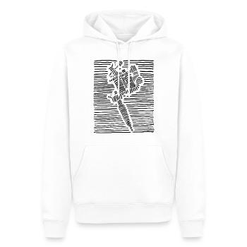 Tattoo Needle Tattoo Artist Tattoo Artist - Sweat à capuche Premium bio Homme - blanc - Devant - Nico (187cm)