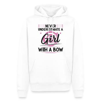 Tir à l’arc Archer Archer Fille Jamais - Sweat à capuche Premium bio Homme - blanc - Devant - Nico (187cm)