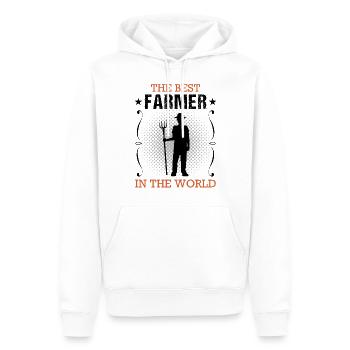 Landwirt Bauer Beruf Landwirtschaft Geschenk - Männer Premium Bio Hoodie - Weiß - Vorne - Nico (187cm)