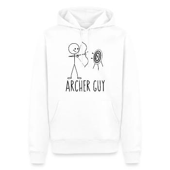 Archery Bow Archer Vintage Archer - Männer Premium Bio Hoodie - Weiß - Vorne - Nico (187cm)