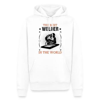 Schweißer Beruf Schweißgerät Handwerker Geschenk - Männer Premium Bio Hoodie - Weiß - Vorne - Nico (187cm)