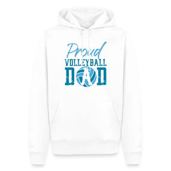 Volleyball Player Team Dad Father - Männer Premium Bio Hoodie - Weiß - Vorne - Nico (187cm)