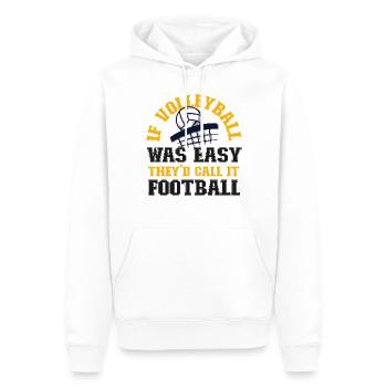 Volleyball Player Team Football If - Men’s Premium Organic Hoodie - white - Front - Nico (187cm)