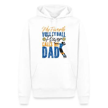 Volleyball Player Team Dad Father - Männer Premium Bio Hoodie - Weiß - Vorne - Nico (187cm)