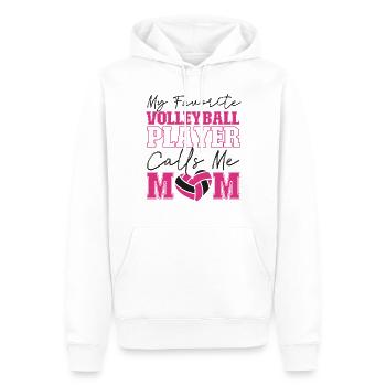 Volleyball Player Team Mom Mother - Men’s Premium Organic Hoodie - white - Front - Nico (187cm)