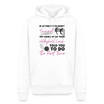 Volleyball Player Team Coach If At - Männer Premium Bio Hoodie - Weiß - Vorne - Nico (187cm)