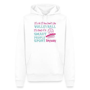 Équipe de volley-ball C’est ok si - Sweat à capuche Premium bio Homme - blanc - Devant - Nico (187cm)