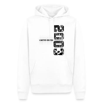 Édition limitée 2003 Année de naissance 2003 Anniversaire - Sweat à capuche Premium bio Homme - blanc - Devant - Nico (187cm)
