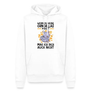 Chinchilla nicht mögen Nagetier Wollmaus - Männer Premium Bio Hoodie - Weiß - Vorne - Nico (187cm)