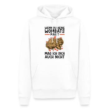 Wombats nicht mögen Beuteltier Australien - Männer Premium Bio Hoodie - Weiß - Vorne - Nico (187cm)