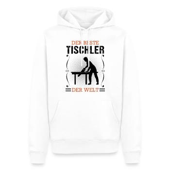 Tischler Beruf Schreiner Handwerker Geschenk - Männer Premium Bio Hoodie - Weiß - Vorne - Nico (187cm)