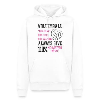 Volleyball Player Team Volleyball - Männer Premium Bio Hoodie - Weiß - Vorne - Nico (187cm)