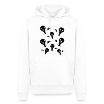 Compost Worms Nice Worm Farmer Funnier - Men’s Premium Organic Hoodie - white - Front - Nico (187cm)