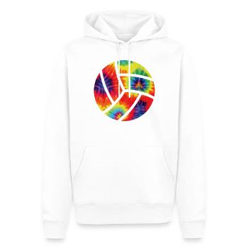 Volleyball Player Team Tie Dye - Men’s Premium Organic Hoodie - white - Front - Nico (187cm)