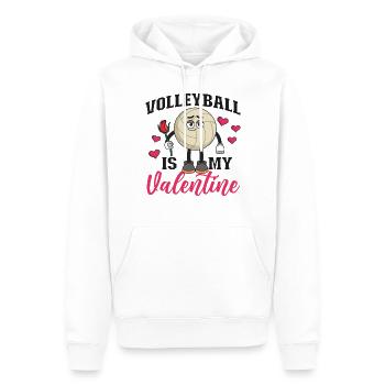 Volleyball Player Team Valentines - Männer Premium Bio Hoodie - Weiß - Vorne - Nico (187cm)