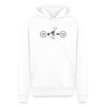 Volleyball Player Team Smiley - Männer Premium Bio Hoodie - Weiß - Vorne - Nico (187cm)