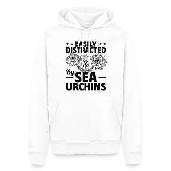 Amateurs d’oursins Animaux marins facilement des oursins - Sweat à capuche Premium bio Homme - blanc - Devant - Nico (187cm)