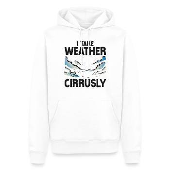 Meteorologist Weather Forecast - Men’s Premium Organic Hoodie - white - Front - Nico (187cm)