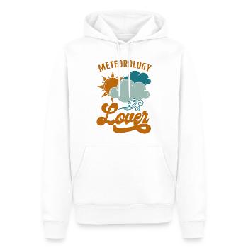 Meteorologist Weather Forecast - Men’s Premium Organic Hoodie - white - Front - Nico (187cm)
