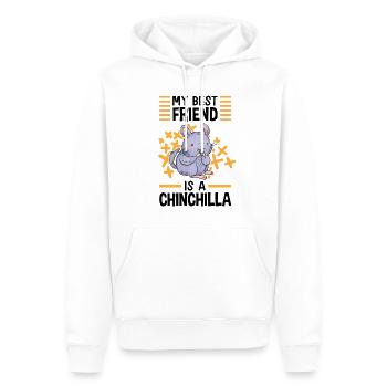 Chinchilla my best friend rodent woolly mouse - Men’s Premium Organic Hoodie - white - Front - Nico (187cm)